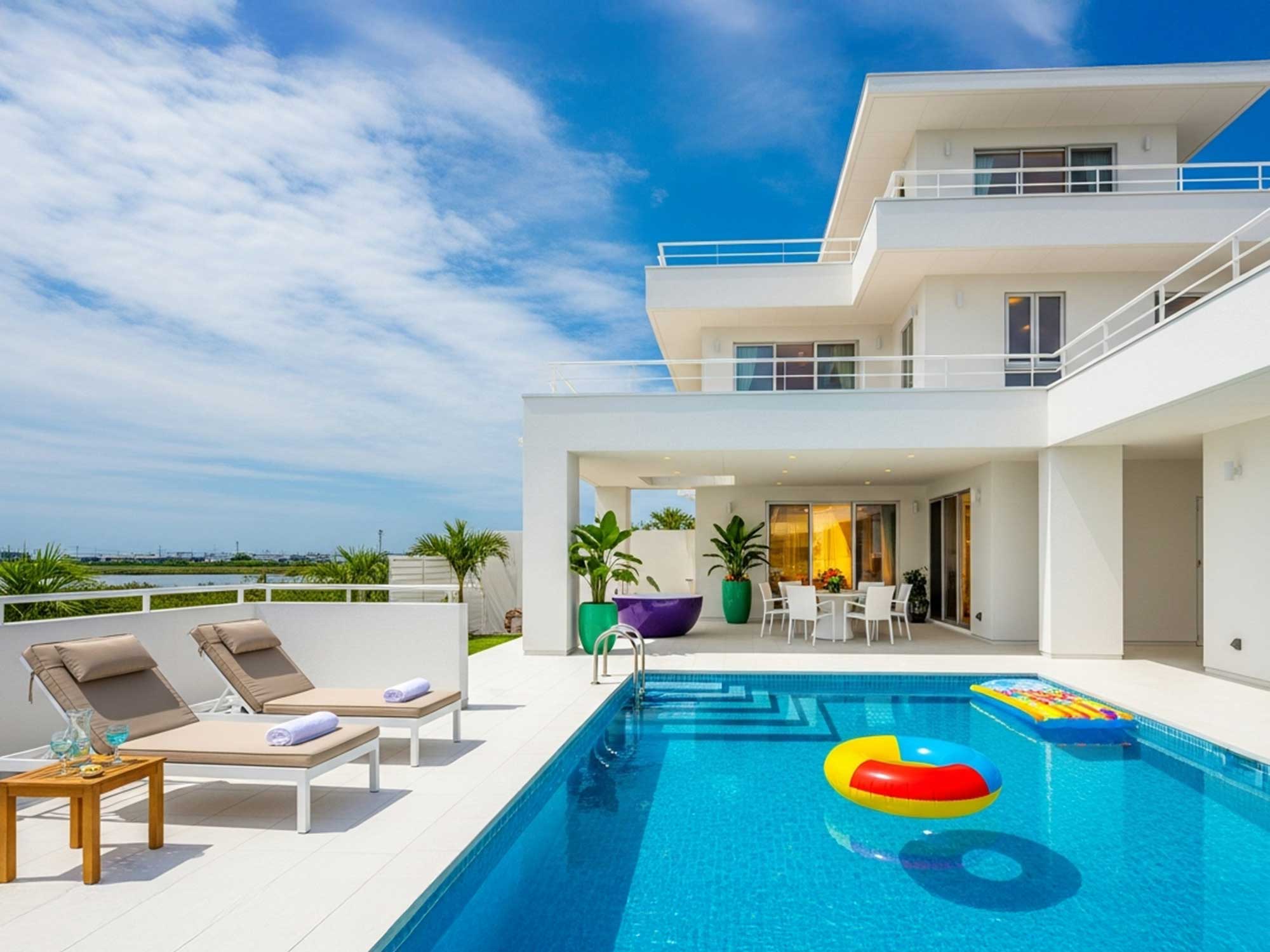 プライベートヴィラのプール