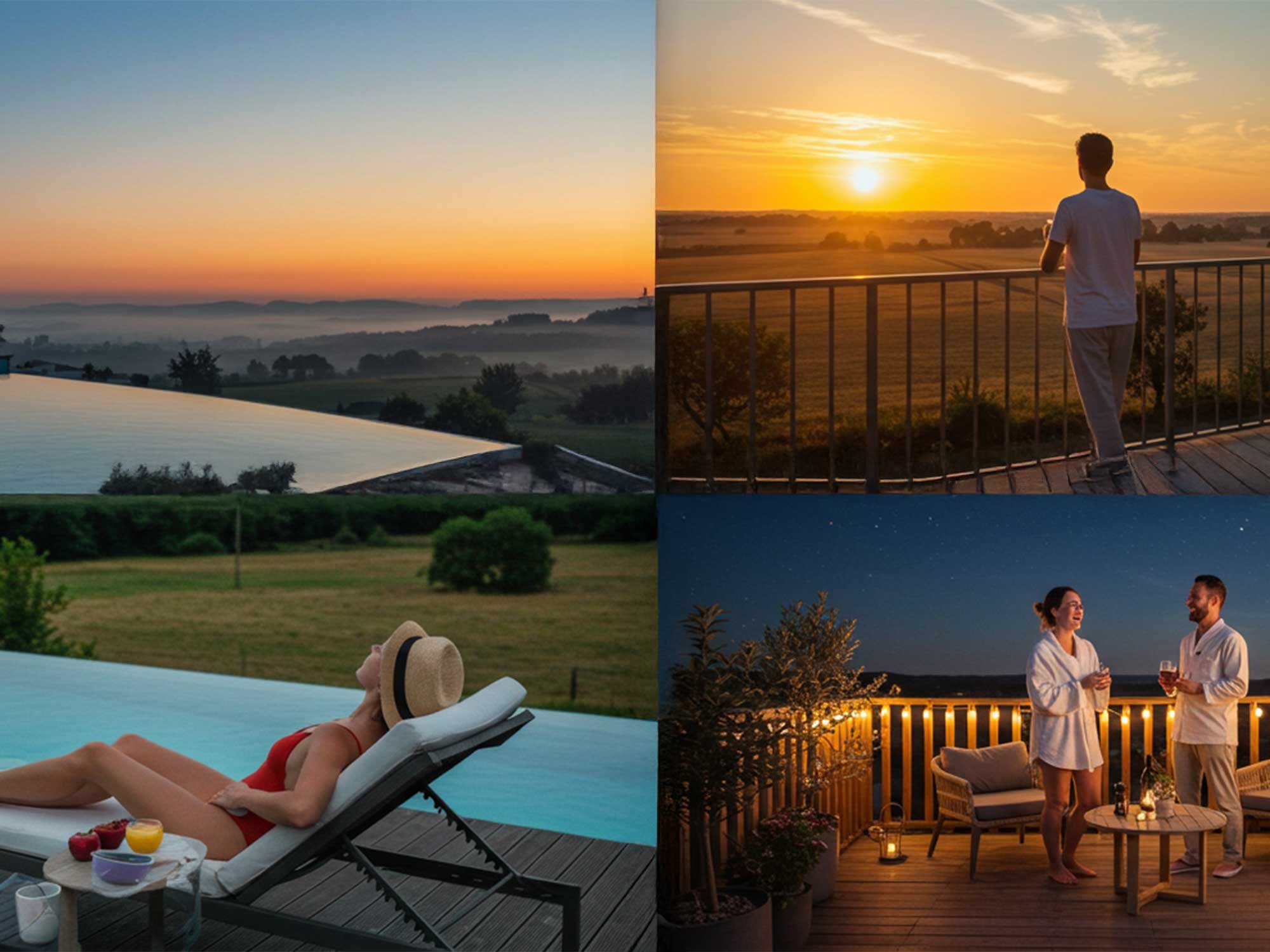 淡路島ヴィラで朝日と夜景を楽しむ